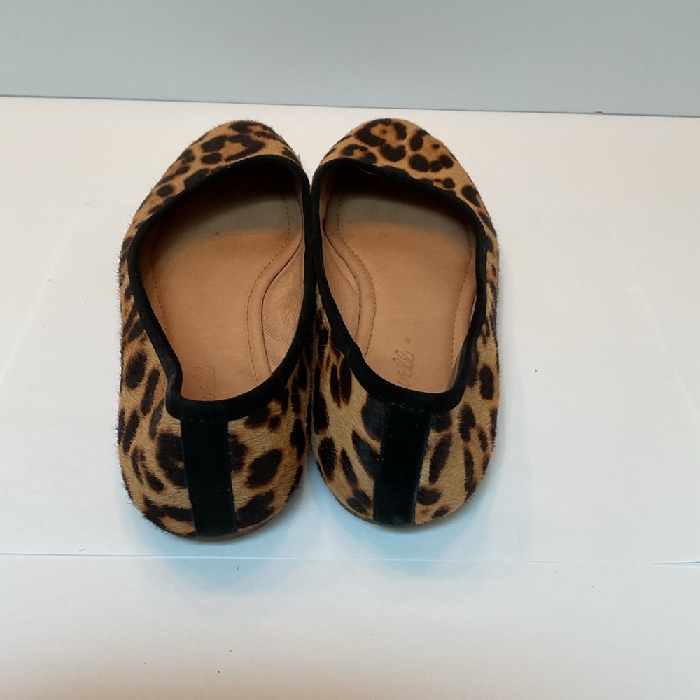 Madewell The Reid Ballet Flat in Leopard Calf Hair Black Brown Tan Cheetah 7.5 - Picture 7 of 14